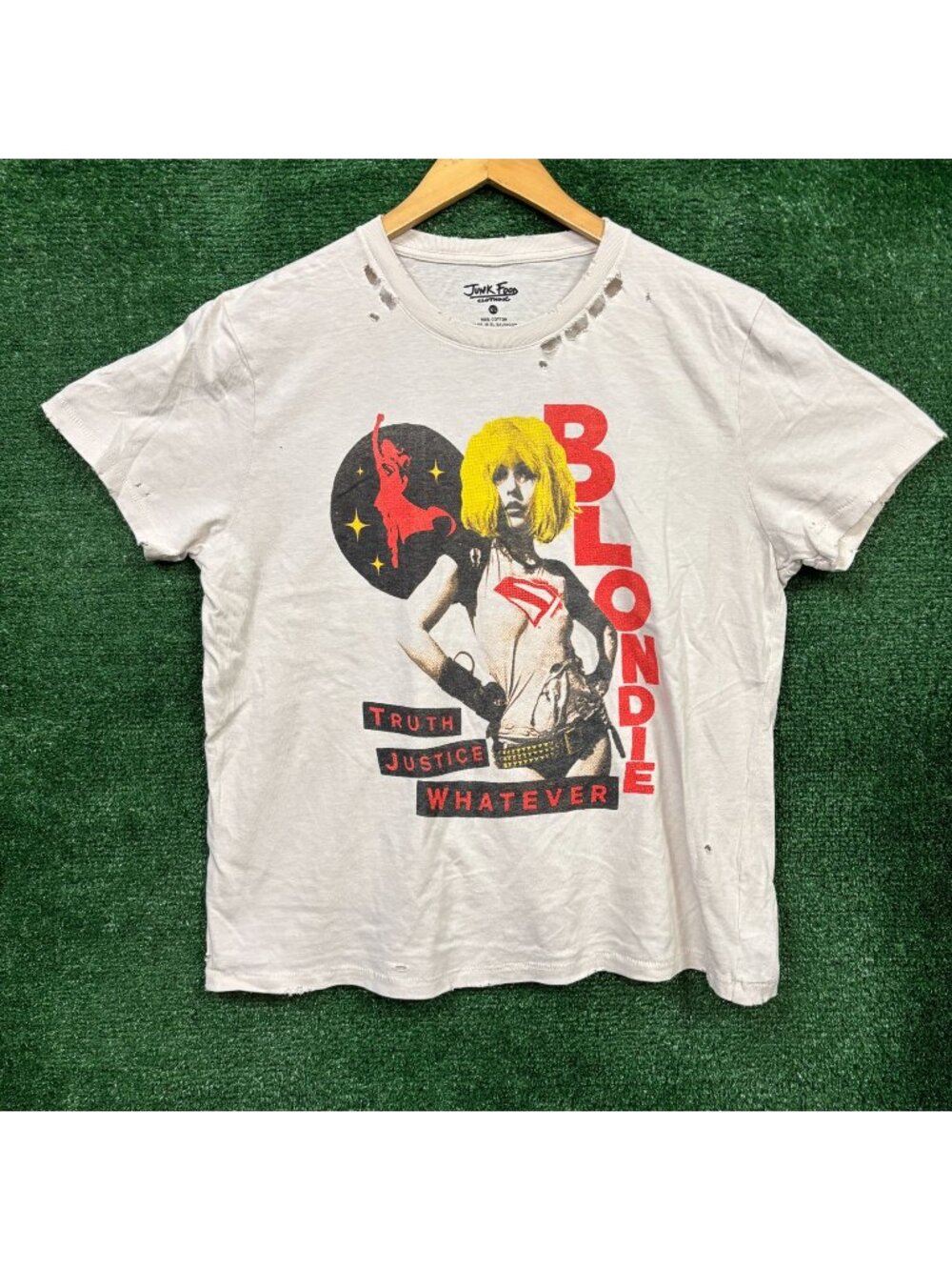 DC Supergirl x Blondie Truth Justice Whatever Rock Band T-Shirt Extra Large